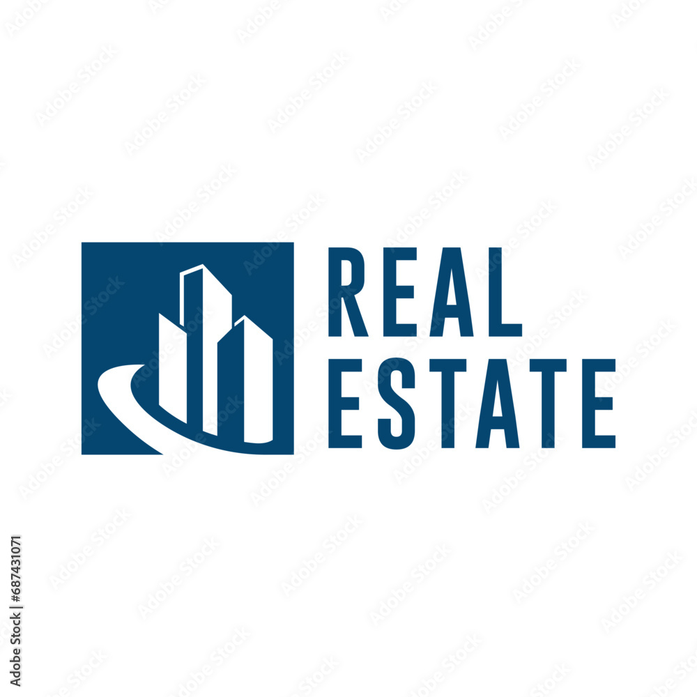 Real Estate Housing Logo design concept with building for corporate and business uses