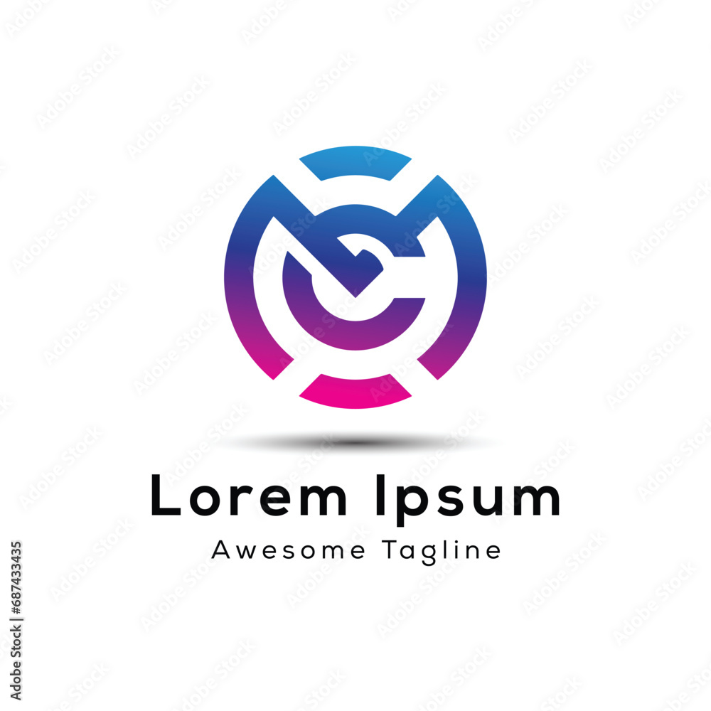 letter cm initial logo design for company letter cm initial logo design for company