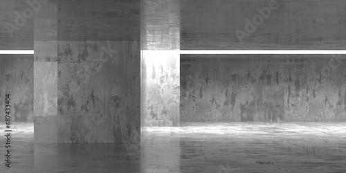 Abstract architecture interior background. Modern concrete room