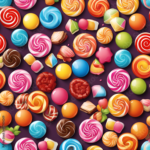 pattern with candies