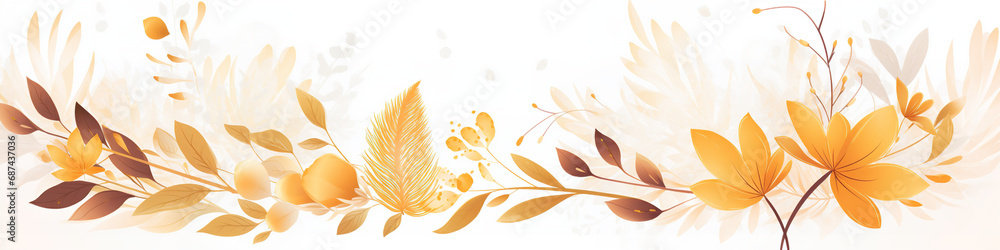 Elegant sophisticated autumn simple banner for online shop