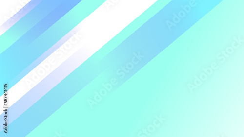 Blue green diagonal lines over blue green light vector background.