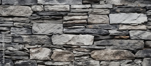 contrasting texture of stone wall