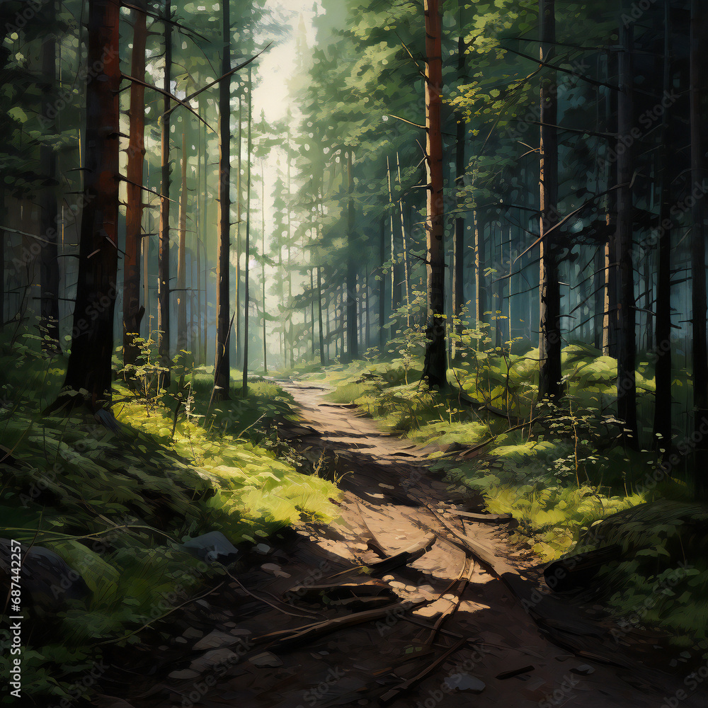 Fototapeta premium path in the forest