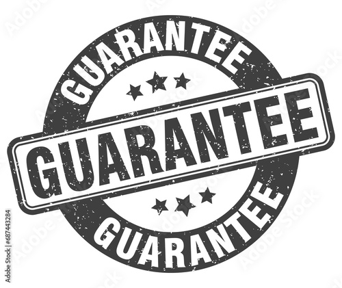 guarantee stamp. guarantee label. round grunge sign
