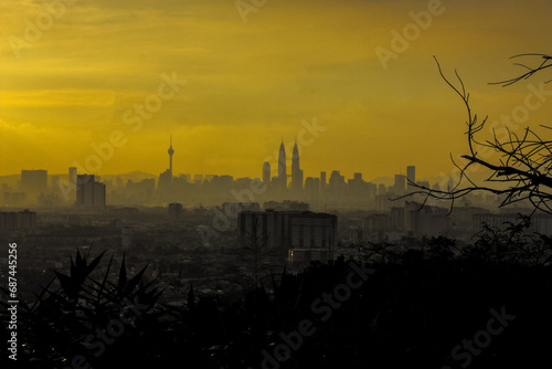 Photography Kuala Lumpur city sunset view