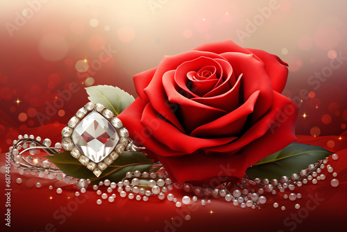  Rings and Roses  A Love Story with Red Rose Whispers  Golden Rings in the Garden of Love  where Crimson Blooms and Shining Bands tell of Golden Promises  Scarlet Petals  and Eternal Love  in the Danc