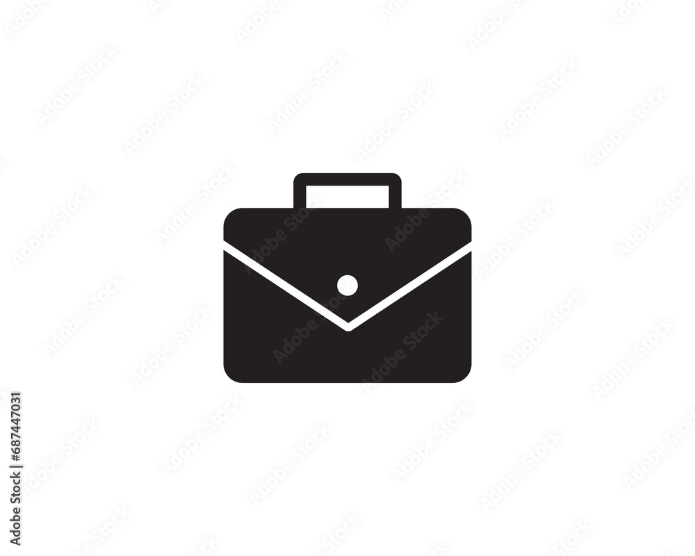Briefcase icon vector symbol design illustration Briefcase icon vector symbol design illustration