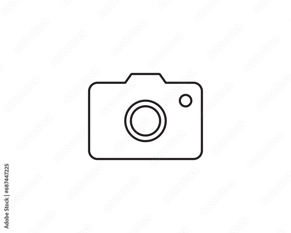 Camera photography icon vector symbol design illustration
