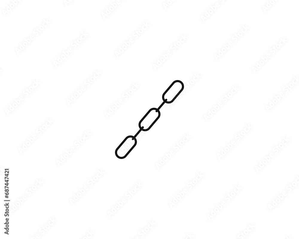 Chain link icon vector symbol design illustration. Chain link icon vector symbol design illustration.
