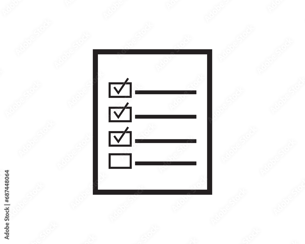 Checklist clipboard icon vector design illustration Checklist clipboard icon vector design illustration