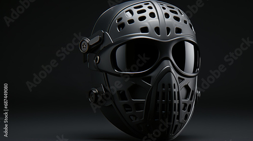 3D Render of a Wearable Helmet Mask