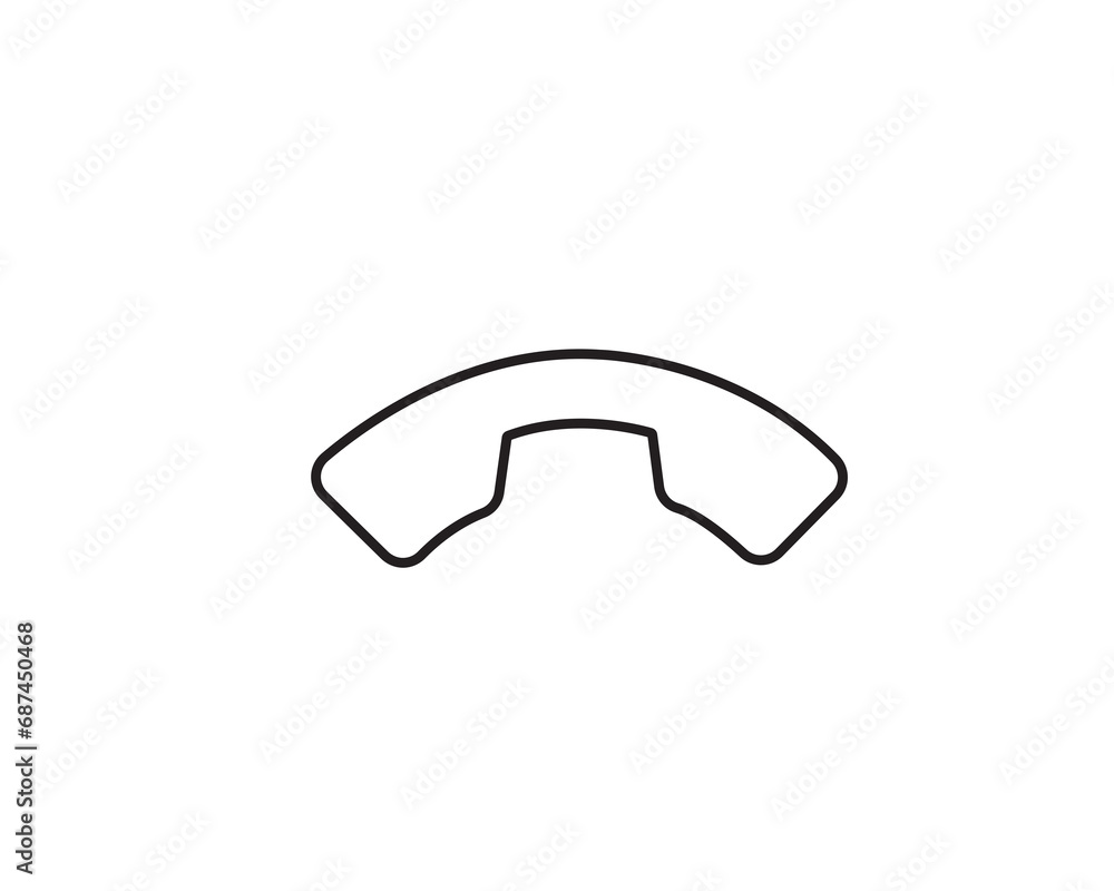 End call icon vector symbol design illustration End call icon vector symbol design illustration