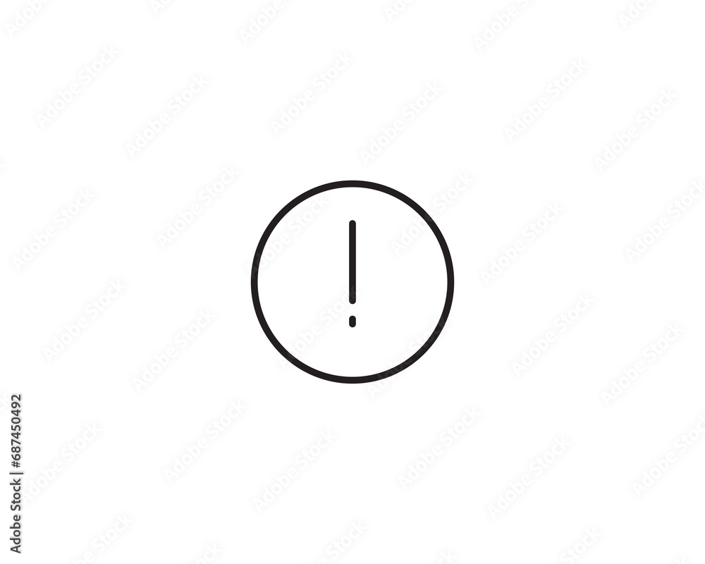 Exclamation warning icon vector symbol design illustration Exclamation warning icon vector symbol design illustration