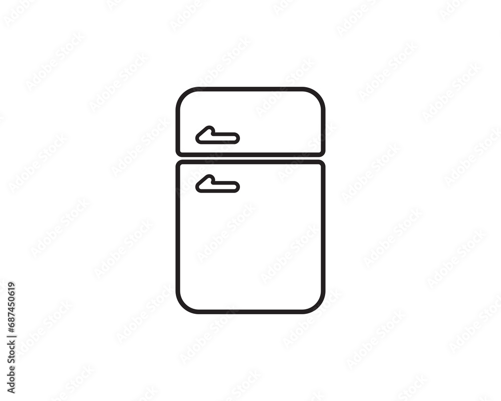 Fridge icon vector symbol design illustration Fridge icon vector symbol design illustration