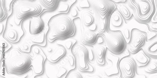 Seamless pattern with lines Topographic map. Geographic mountain relief. Abstract lines background paper texture Imitation of a geographical map shades Topographic line map background.