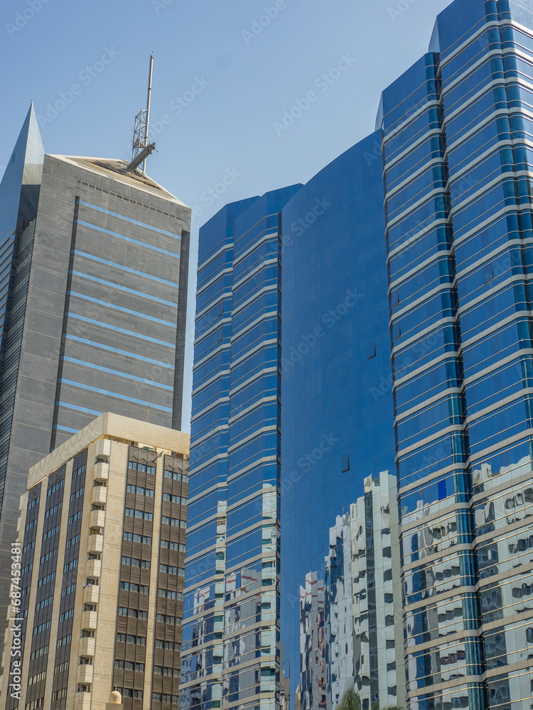 Obraz premium Abu dhabi in den vereinigten arabischen Emiraten