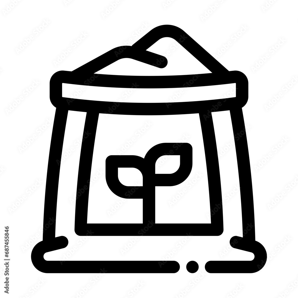 Fertilizer Line Icon Fertilizer Line Icon
