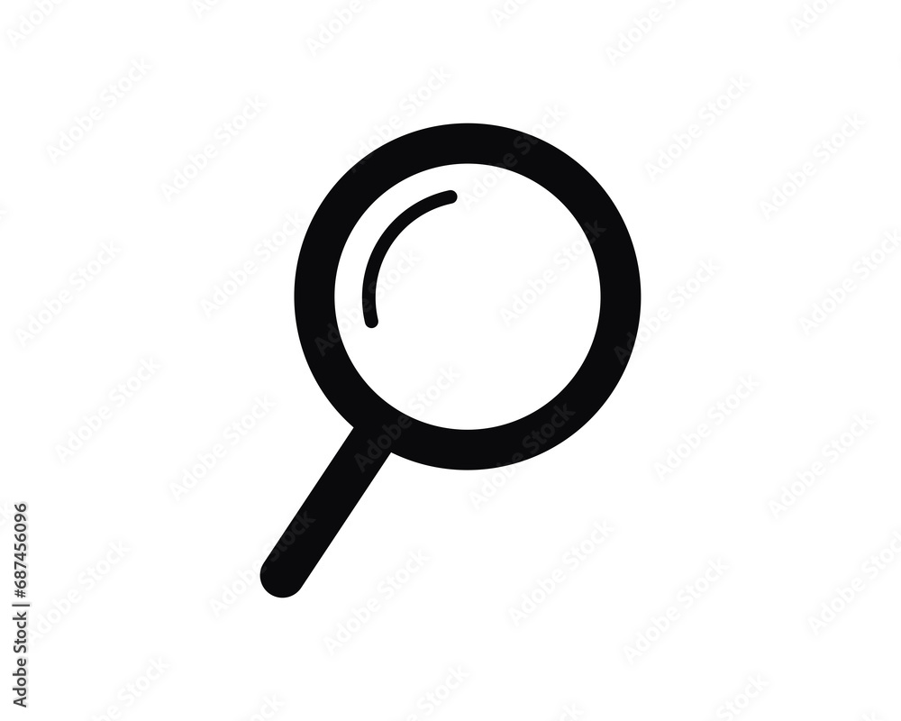 Magnify search find icon vector symbol design illustration Magnify search find icon vector symbol design illustration