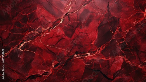 Red shiny marble background texture photo