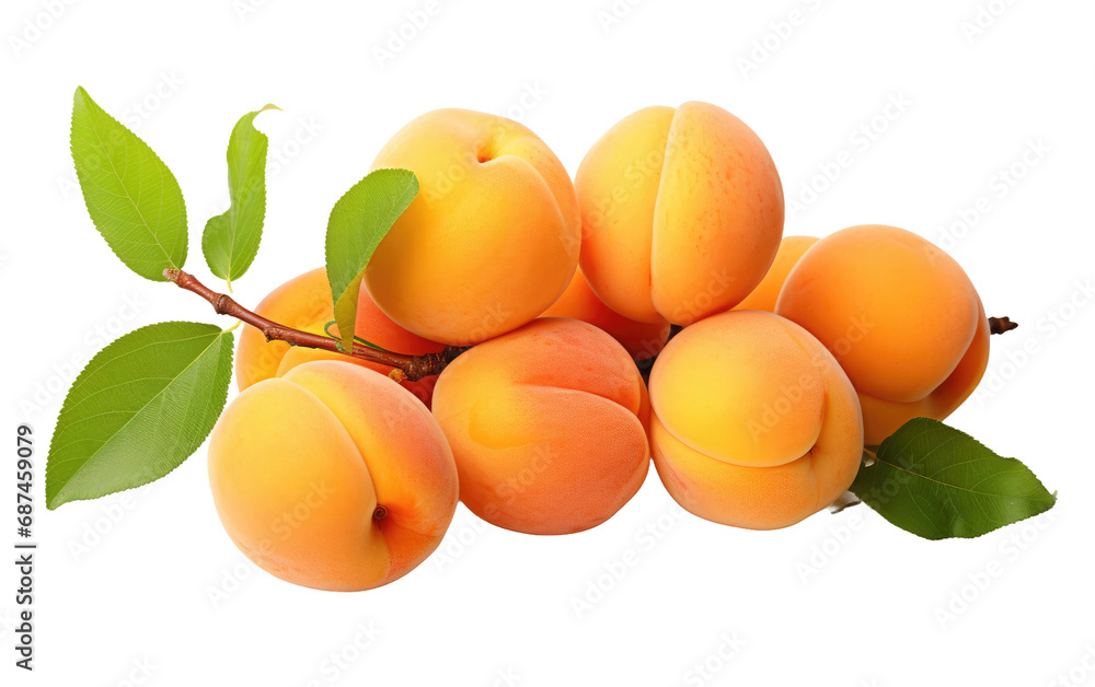 Sunny Orchard Ripe Apricots Juicy Harvest on a White or Clear Surface PNG Transparent Background Sunny Orchard Ripe Apricots Juicy Harvest on a White or Clear Surface PNG Transparent Background