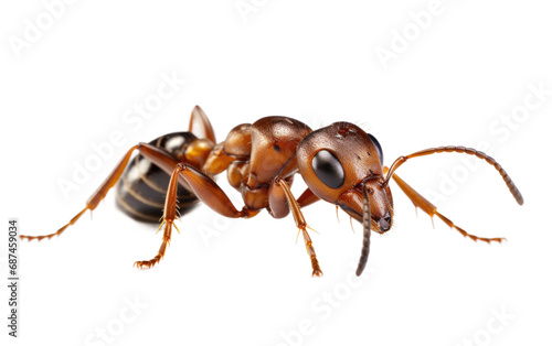 Hardworking Ants Small but Mighty on a White or Clear Surface PNG Transparent Background © Usama