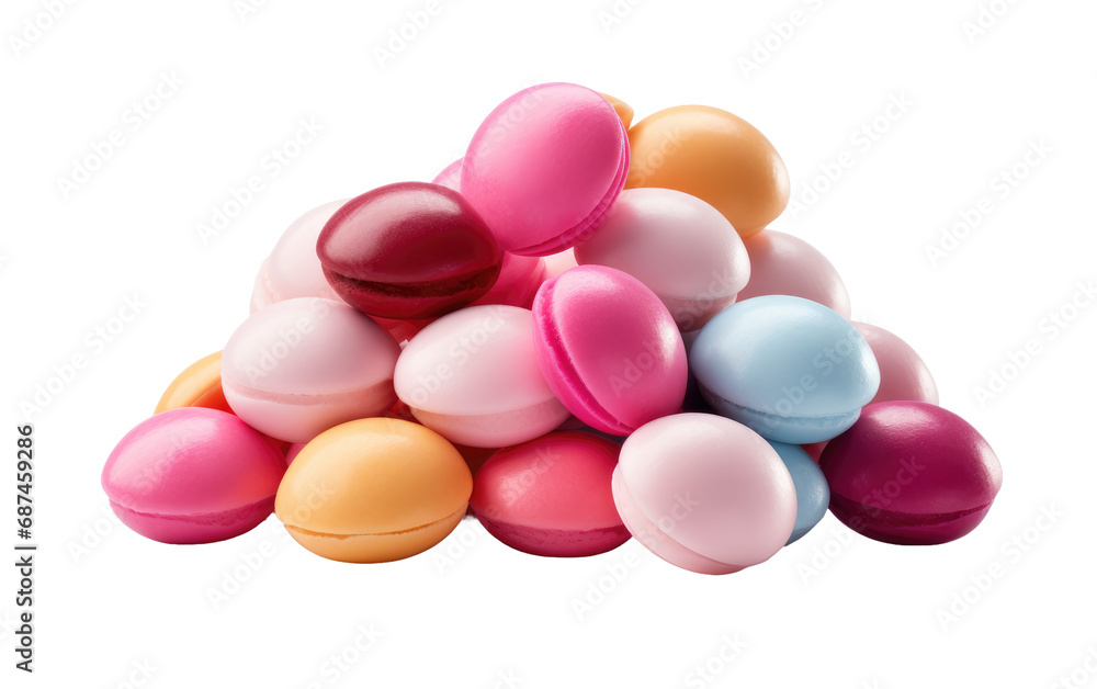 Sweet Serenity Blissful Bonbons Collection on a White or Clear Surface PNG Transparent Background Sweet Serenity Blissful Bonbons Collection on a White or Clear Surface PNG Transparent Background
