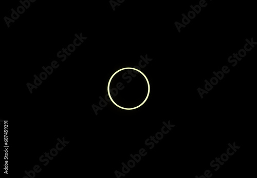 closeup view at the ring eclipse, Monument Valley, Utah, Arizona, USA, 14.10.2023, travel usa and north america