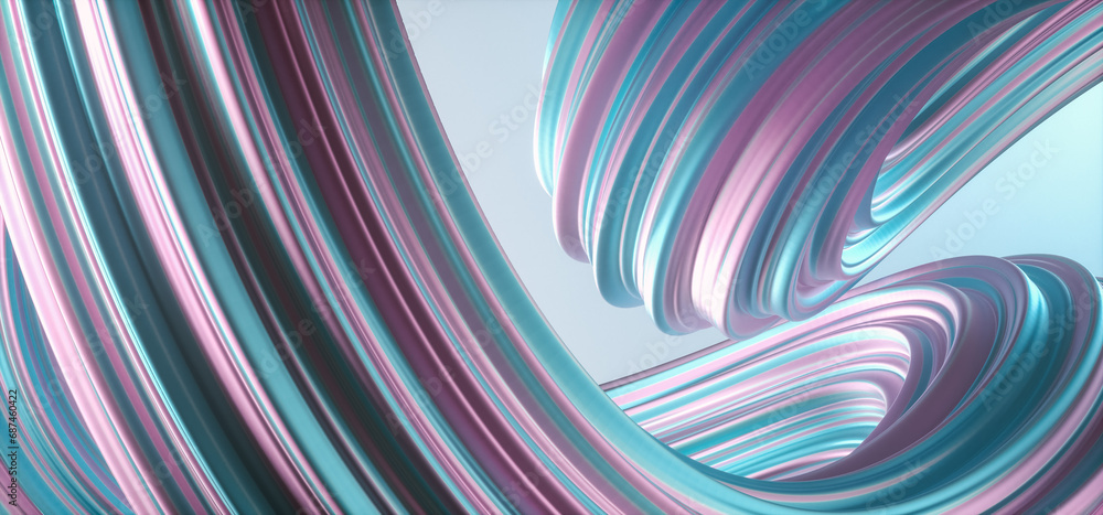 3D rendering of Modern blue and pink Abstract Wave Pattern background 3D rendering of Modern blue and pink Abstract Wave Pattern background