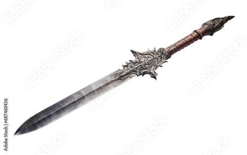 Classic Sword Cutlass Legacy Weapon on a White or Clear Surface PNG Transparent Background
