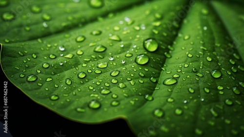 Close-up details of the textured surface of a lily pad, showcasing the intricate patterns, veins, and water-repellent characteristics of the leaf, background image, AI generated photo