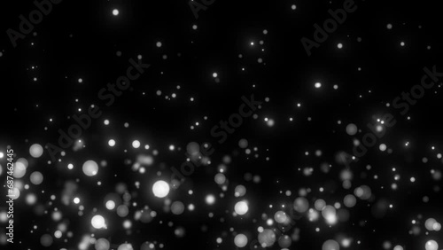 elegant silver white abstract particles loop background photo