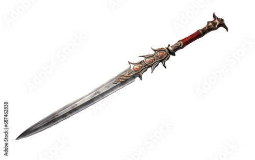 Estoc Piercing Sword of Precision on a White or Clear Surface PNG Transparent Background