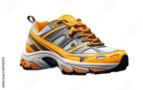 Agile Running Sneakers for Dynamic Moves on a White or Clear Surface PNG Transparent Background