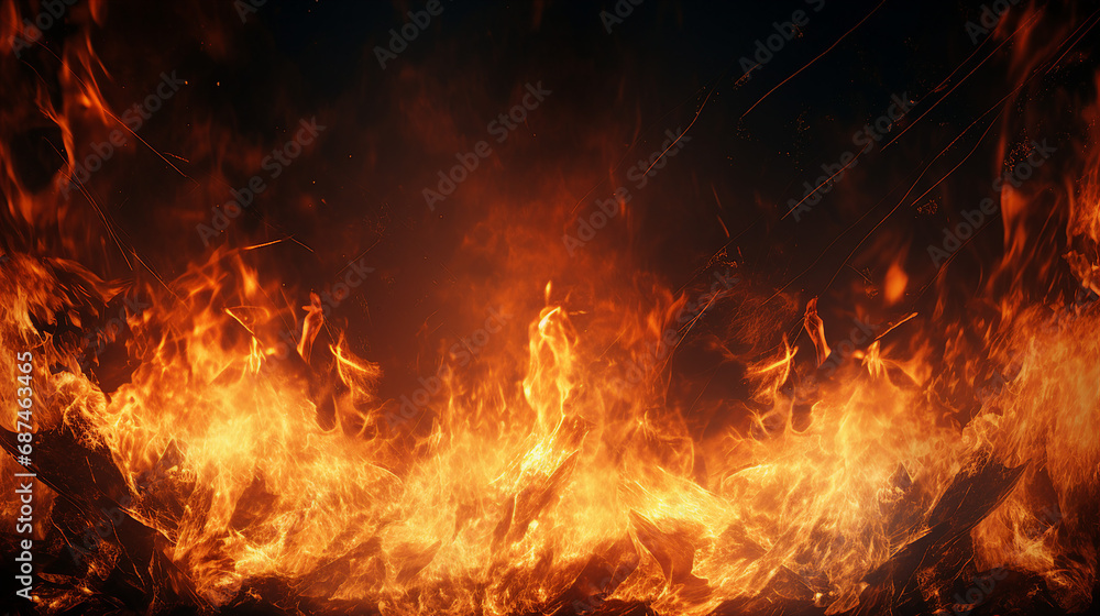 Dynamic Inferno: Blazing Flames Background with Intense Heat - Abstract Texture of Vivid Energy, Ideal for Passionate Designs and Fiery Concepts in Modern Art. Dynamic Inferno: Blazing Flames Background with Intense Heat - Abstract Texture of Vivid Energy, Ideal for Passionate Designs and Fiery Concepts in Modern Art.