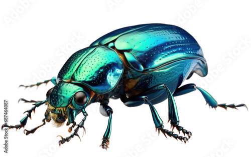 June Bug Nocturnal Natures Beetle on a White or Clear Surface PNG Transparent Background