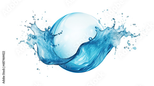 water splash isolated on a white background.