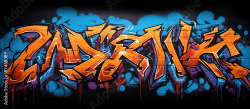 graffiti wall abstract background idea for artistic pop art background backdrop, Generative Ai not real photo