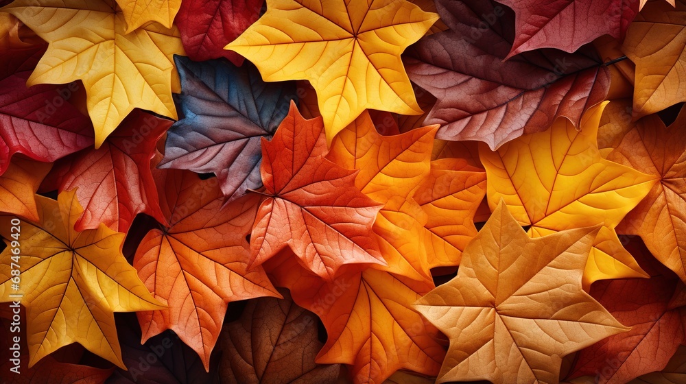 Vibrant Autumn Leaves Background Vibrant Autumn Leaves Background