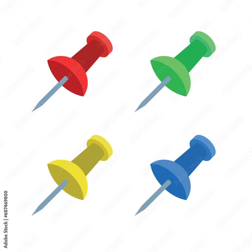 Pushpin symbol sign vector illustration thumbtack drawing Pushpin symbol sign vector illustration thumbtack drawing