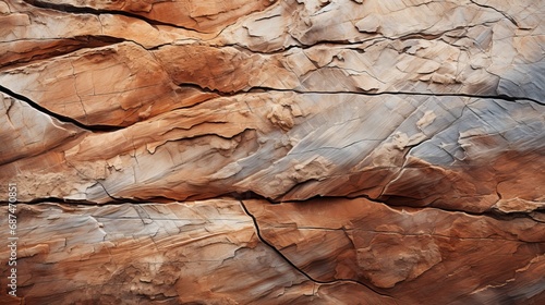 Rough eroded surface of a sandstone rock