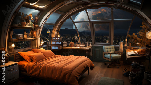 Cliff luxury hotel bedroom