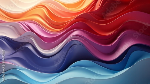 Wave pattern colorful gradient wallpaper