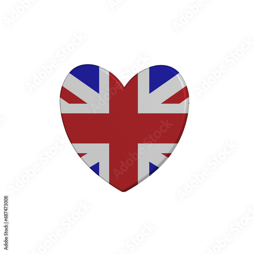 Free Download World countries. Heart element on white background. United Kingdom - GFXLoad
