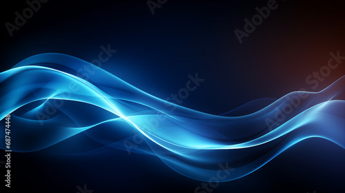 Futuristic Blue Glow: Shiny Lines Effect Vector Background - Abstract Digital Illustration Creating Vibrant Energy in Modern Design.