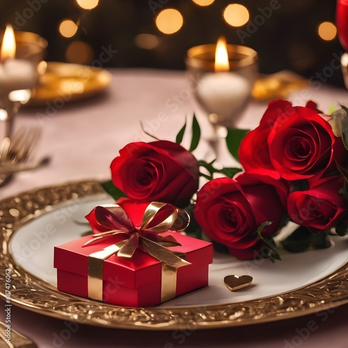 Romantic Valentine's Day Love: A Celebration with Roses