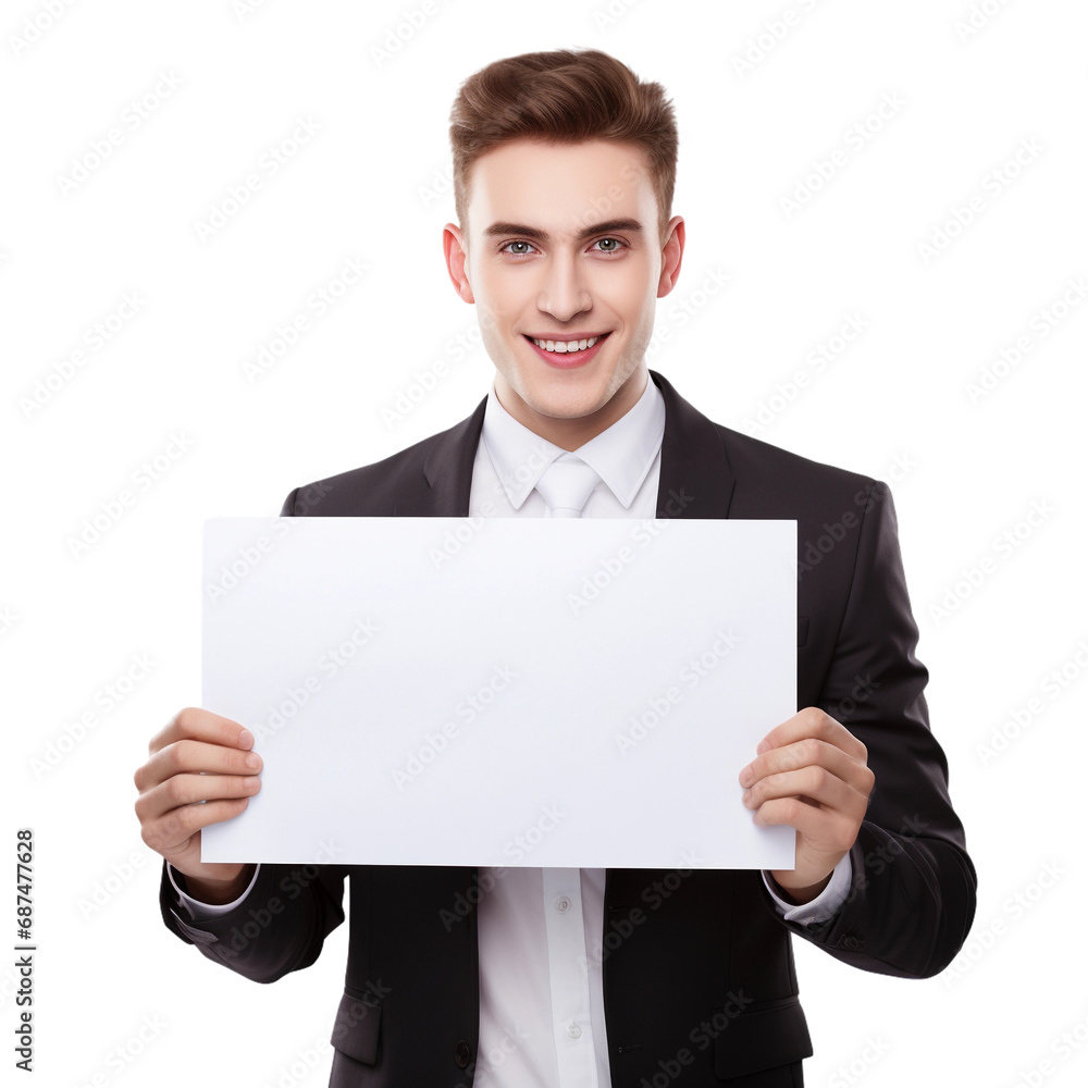 business men holding white banner, isolatedon white transparent background business men holding white banner, isolatedon white transparent background