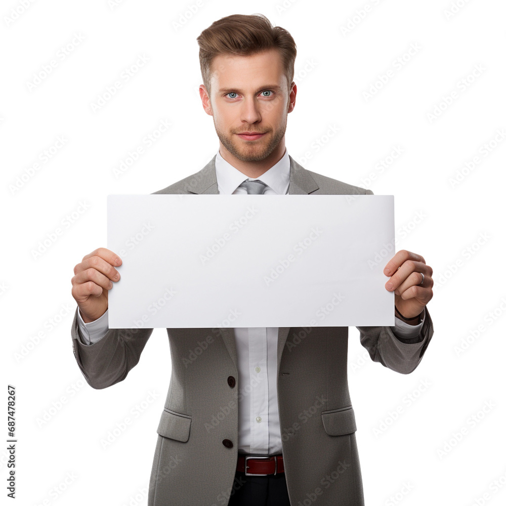 business men holding white banner, isolatedon white transparent background business men holding white banner, isolatedon white transparent background