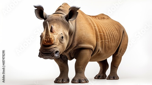 Rhino isolated on a white background