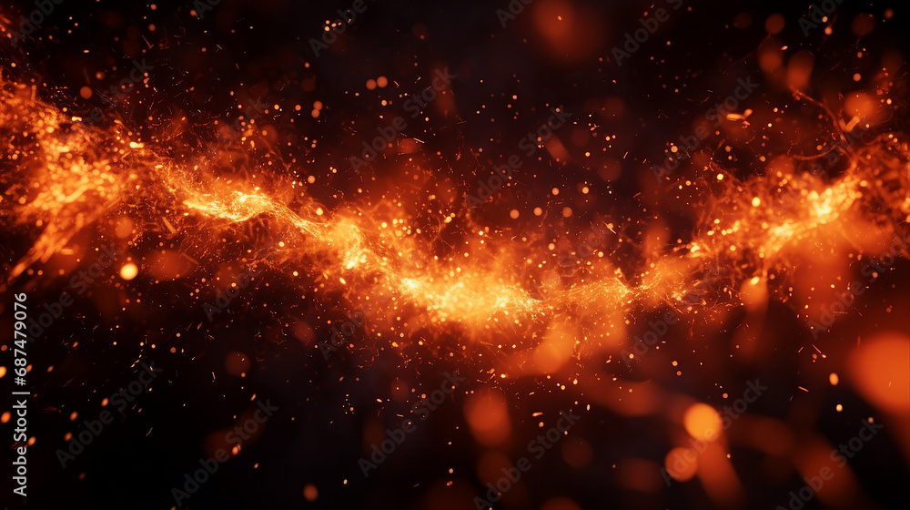 Vibrant Red Sparks Flying from Intense Fire - Dynamic Motion Blur of Burning Flames, Fiery Background for Dramatic and Passionate Concepts. Vibrant Red Sparks Flying from Intense Fire - Dynamic Motion Blur of Burning Flames, Fiery Background for Dramatic and Passionate Concepts.
